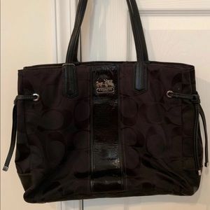 Black coach purse
